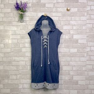 Venus Blue Hooded Swimsuit Cover-Up